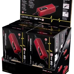 Caricabatterie Kraftwerk Display 12V 6 pezzi 31312D