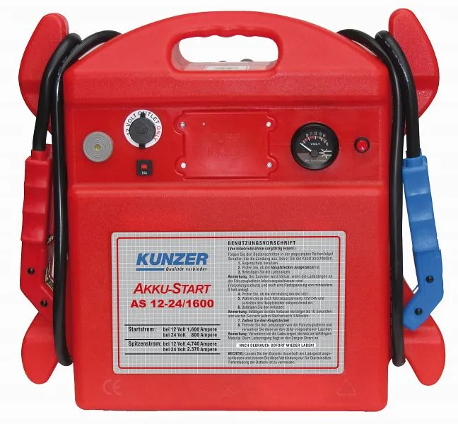 Avviamento batteria Kunzer portatile 12V 1600A 24V 800A AS 12-24/1600