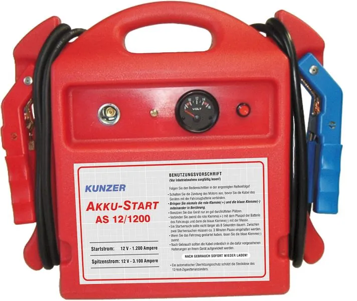 Kunzer batteria avviamento portatile 12V 3100/1200A AS 12/1200