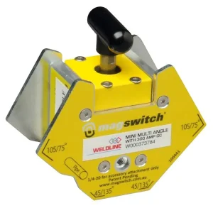 Morsetto per palo angolare per saldatura magnetica Magswitch 300 45°/135° 60°/120° 75°/105° e 90° forza di tenuta 67 kg mi...