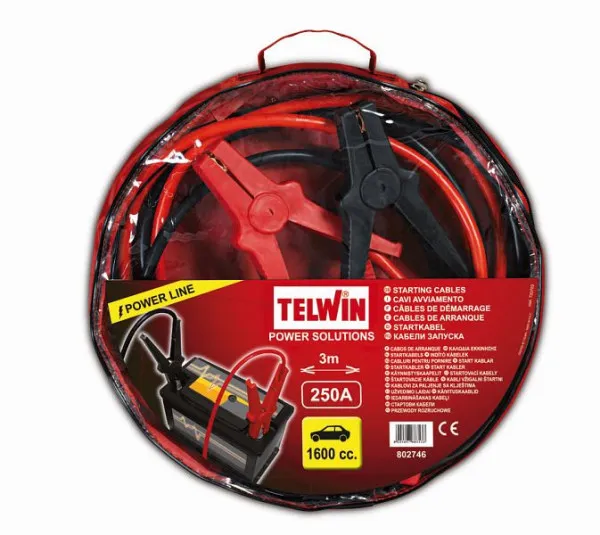 Cavo avviamento Telwin 3M 250A - POWER LINE 802746
