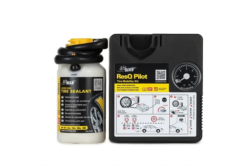 AirMan ResQ Pilot kit di riparazione pneumatici qualità per auto di piccole dimensioni 71-047-001