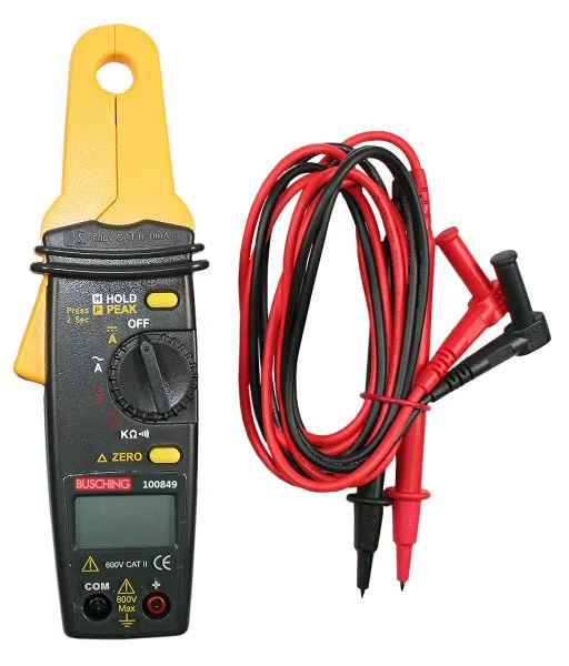 Pinza amperometrica digitale Busching 100 ACA/DCA con funzione multimetro 100849
