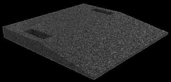 Rampa di accesso busching L500xW500xH50mm per dispositivi di allineamento ruote e tester del gioco dei giunti mobili 100946