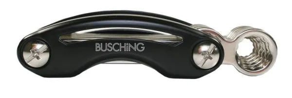 Set di chiavi per spurgo freni Busching supporto pieghevole 6 pezzi contenuto del set: 7 8 9 10 11 12 mm 100847
