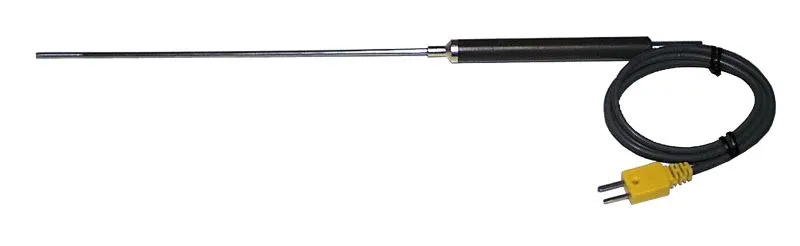 Sonda busching termocoppia tipo K lunga 12 cm -50° - +900° per liquidi come olio acqua ecc. TP-02A