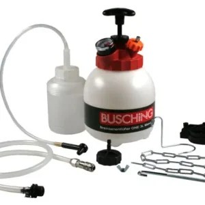 Spurgo freni Busching "ONE" 3l manuale Euro adattatore UNI bottiglia di riempimento tubo adattabile 100656