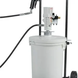 Dispositivo di lubrificazione ad aria compressa DENIOS PM200 con tubo 4m pressione 400 bar G1/4" mobile 207-980