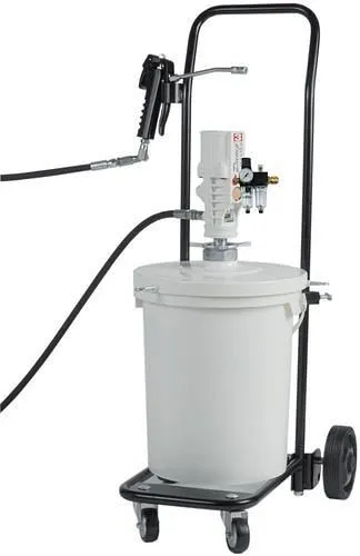 Dispositivo di lubrificazione ad aria compressa DENIOS PM200 con tubo 4m pressione 400 bar G1/4" mobile 207-980