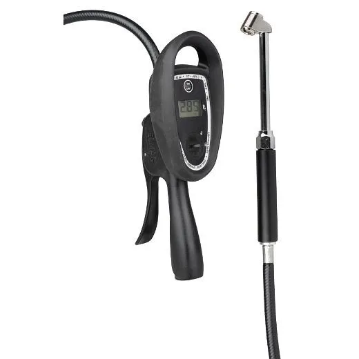ELMAG Gonfiatore per pneumatici JWL DIGITAL 0-10 bar incluso tubo da 1 m con connettore doppio 41501