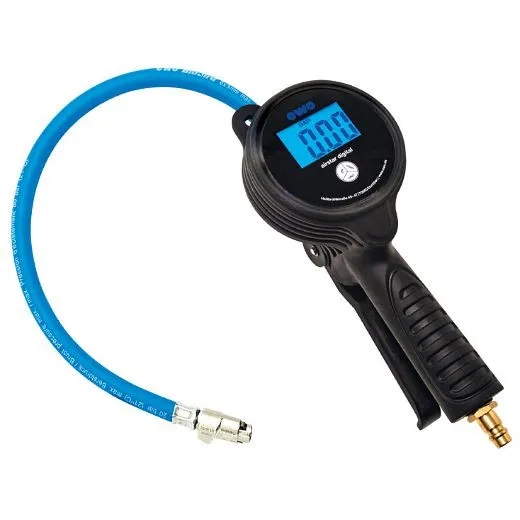 Gonfiatore per pneumatici ELMAG PROFI con tappo leva modello 80-EWO “digitale” 0-12 bar 41041