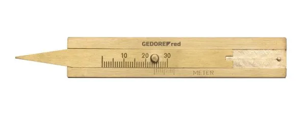 GEDORE misuratore di profondità del battistrada rosso ottone 3301552 GEDORE red