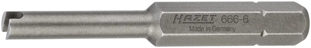 Punta per driver per valvole Hazet esagono robusto 6.3 (1/4 di pollice) 666-6