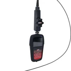 Set videoscopio HD KS Tools con sonda fotocamera frontale HD da Ø 39 mm 180° e 0° custodia adattabile PVC 3 pezzi 550.7550