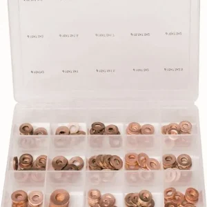 Assortimento singolare di anelli rame Kunzer per ugelli di iniezione 150 pezzi 7KRD150