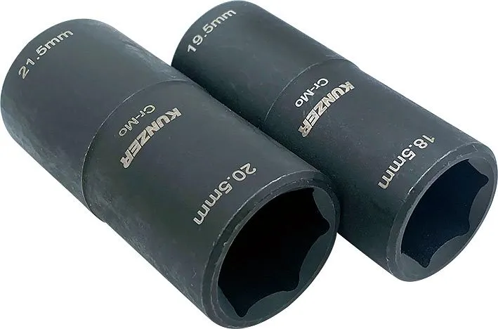 Inserti percussori Kunzer 1/2" lunghezza 65 mm 2 pezzi. Misura 185/195 e 205/215 7RK04