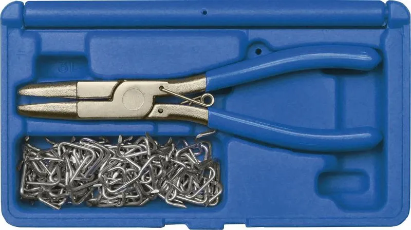 Set di clip per tappezzeria Kunzer (pinza con 100 clip) 7PKS101