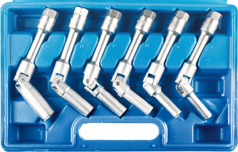 Set di prese per candelette Kunzer con giunto 6 pezzi 7GKS06