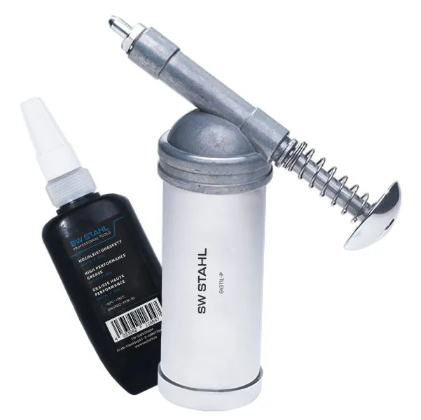 Mini ingrassatore SW acciaio con grasso ad alte risultati 80 g 64311L SW-Stahl