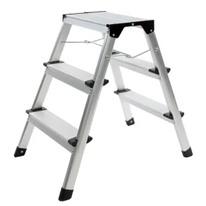 Scaletta SW-Stahl alluminio pieghevole 3 gradini 20922L