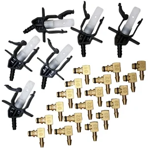 Set adattatori SW-Stahl per misuratore di flusso di ritorno 24 pezzi 26079L