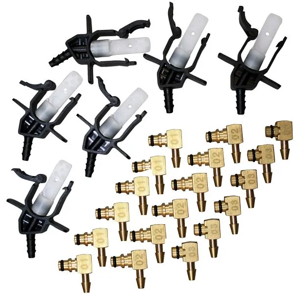 Set adattatori SW-Stahl per misuratore di flusso di ritorno 24 pezzi 26079L
