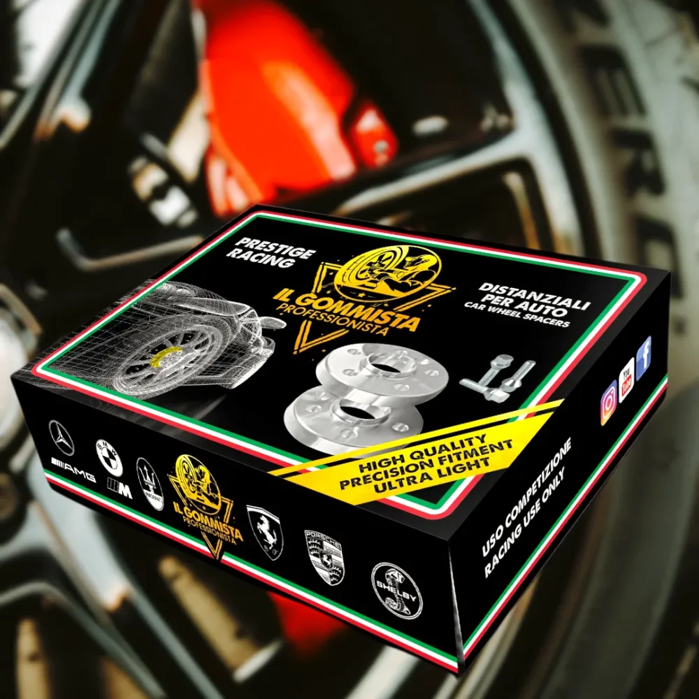 IGP 2 Distanziali Ruote 16 mm Compatibili Con tutte le Mercedes + AMG + 10 Bulloni acciaio