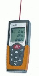 Acciaio Inox Misuratore di distanza laser DOSTMANN LM 50 005..50 metri (tip. + -15 mm) 5040-0050
