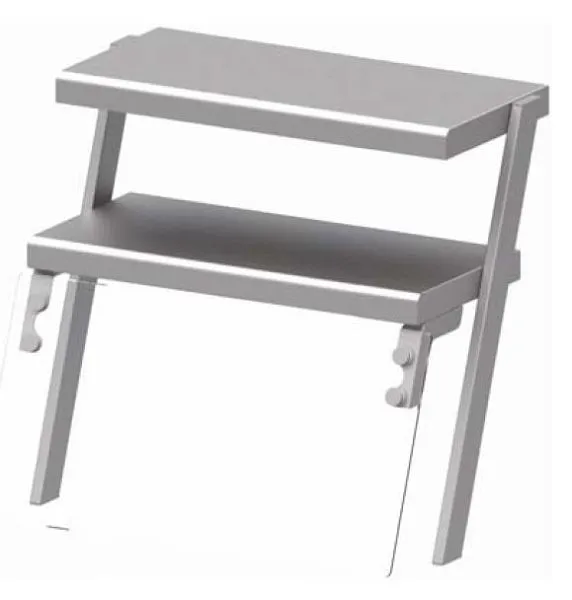 Ripiano doppio Stalgast con protezione anti-starnuto vetro lampada riscaldante e illuminazione 767x540x700 mm per sistemi...
