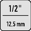 Cricchetto reversibile con inserto Gedore 7418-04 ( 4000775261 ) 3/4 ″ 14 x 18 mm