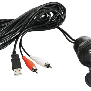 Cavo ausiliare USB-AUX con frontalino stagno COD 29.530.08