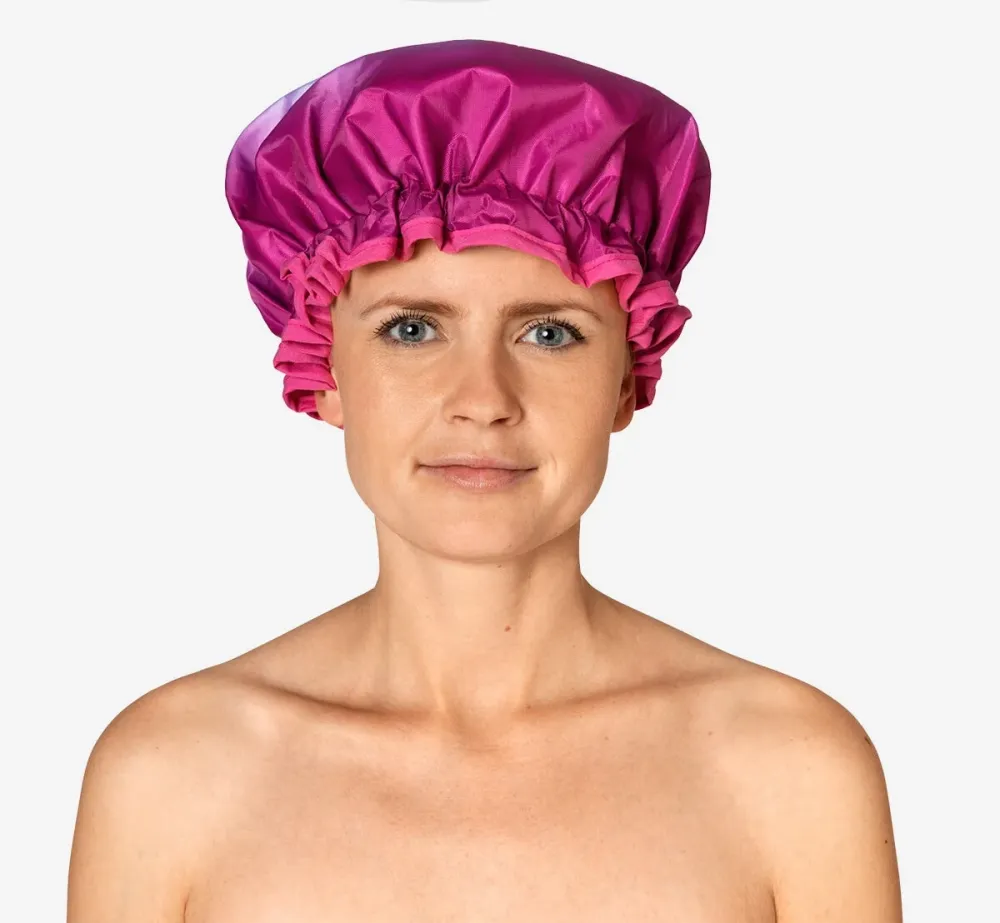 Cuffia da doccia rosa