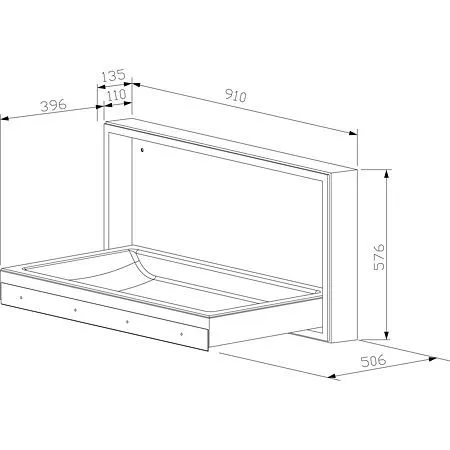 Fasciatoio KEMMLIT Alacant montaggio superficiale straordinario 204.842