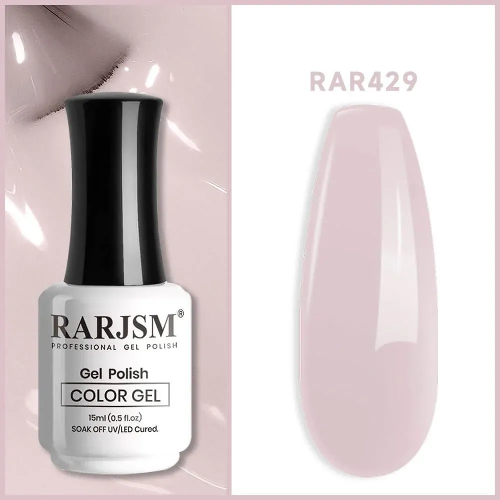 Light Purple Essenziale nail colors Classic nude Color Gel Nail Polish 15ml #429