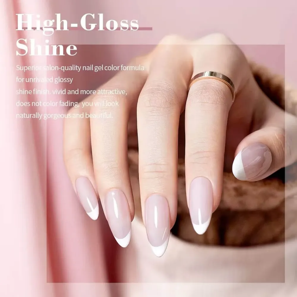Light Purple Essenziale nail colors Classic nude Color Gel Nail Polish 15ml #429