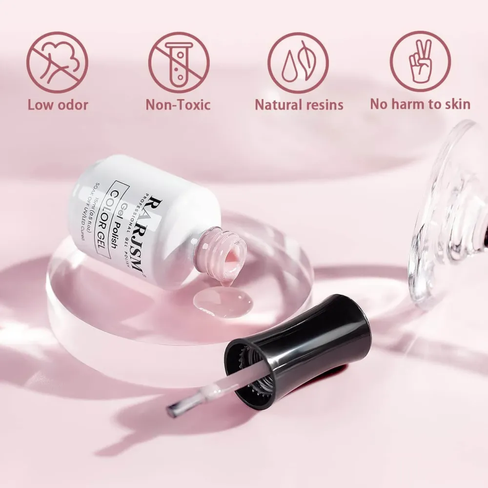 Light Purple Essenziale nail colors Classic nude Color Gel Nail Polish 15ml #429