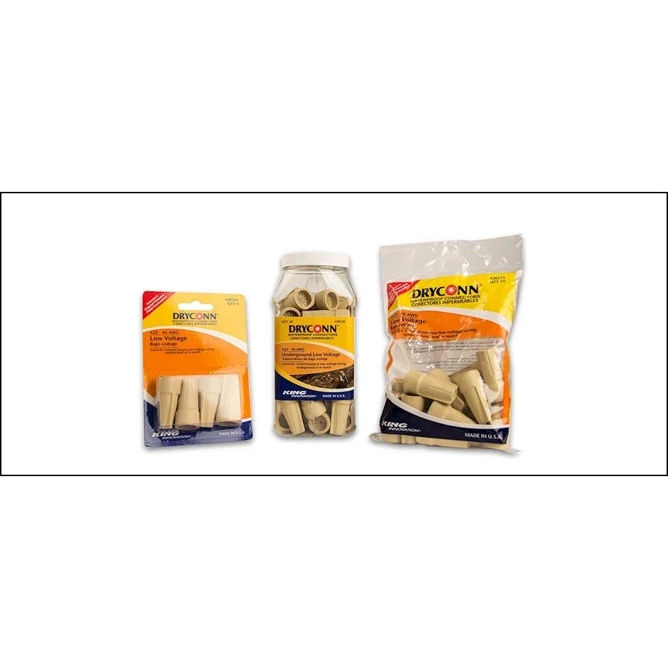 King Innovation - 20122 - Tan Low Voltage, 50pc. Bag Lega di Alluminio