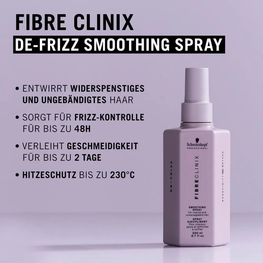 Schwarzkopf Fibre Clinix Smoothing Spray 200ml Anticrespo