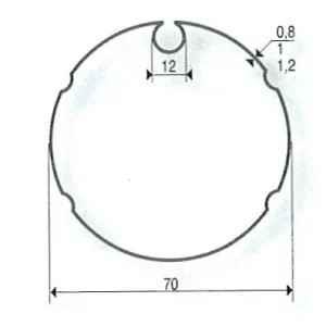 Adattamenti per motori SOMFY / SIMU Ø 50 mm | Tubo Imbac 70