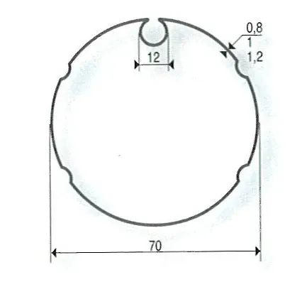 Adattamenti per motori SOMFY / SIMU Ø 50 mm | Tubo Imbac 70