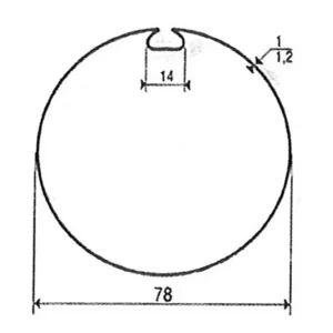 Adattatori per motori SOMFY / SIMU Ø 50 mm | Donher 78 Drop Tube Ø12