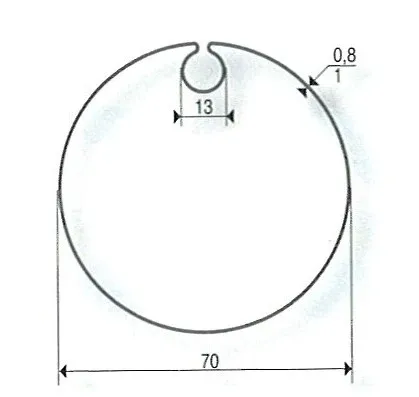Adattatori per motori SOMFY / SIMU Ø 50 mm | Donher 70 Drop Tube Ø13