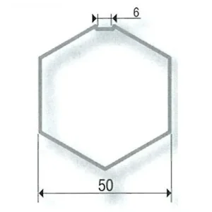 Adattatori per motori SOMFY / SIMU Ø 50 mm | 50 mm Hex