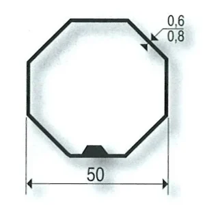 Adattatori per motori SOMFY / SIMU Ø 50 mm | Ottagonale 50