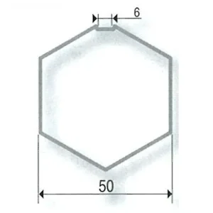 Adattatori per motori SOMFY / SIMU Ø 40 mm | Tubi esagonali 50 mm