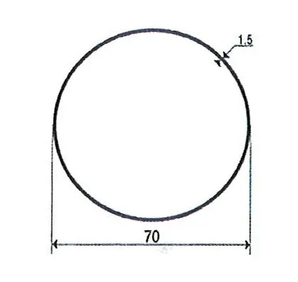 Adattatori per motori SOMFY / SIMU Ø 50 mm | Tubo tondo da 70 mm, spessore 1,5 mm
