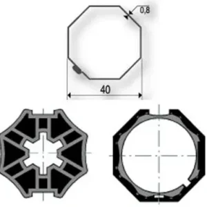Adattatori per motori SOMFY / SIMU Ø 40 mm | Tubo IMBAC 40 mm
