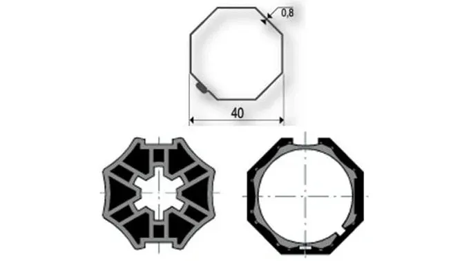 Adattatori per motori SOMFY / SIMU Ø 40 mm | Tubo IMBAC 40 mm