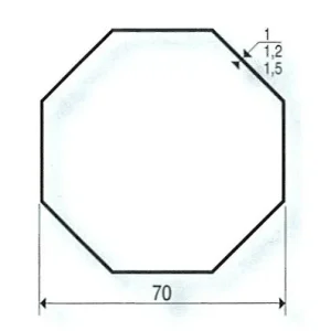 Adattatori per motori SOMFY / SIMU Ø 60 mm | Tubo ottagonale 70 mm