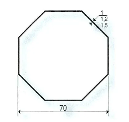 Adattatori per motori SOMFY / SIMU Ø 60 mm | Tubo ottagonale 70 mm
